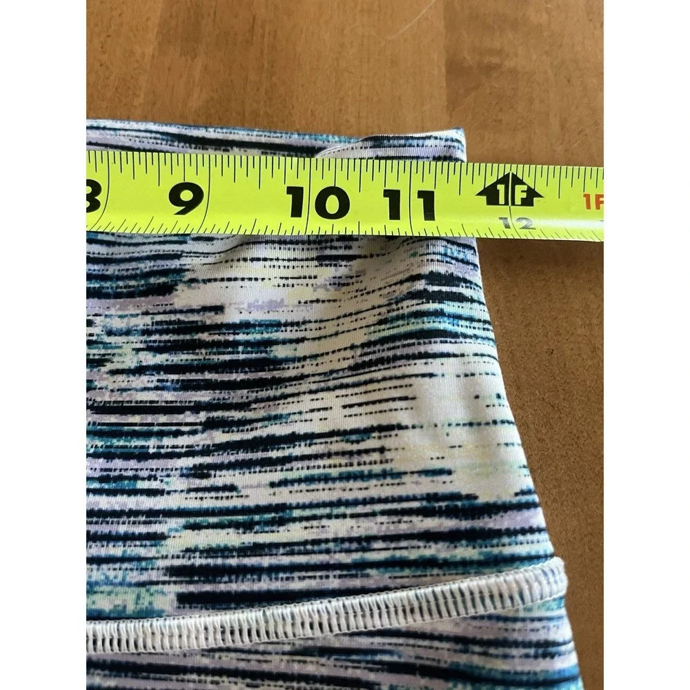 Lululemon Wunder Under Crop Hi-Rise Blurry Belle Size 4 Athletic Leggings Run
